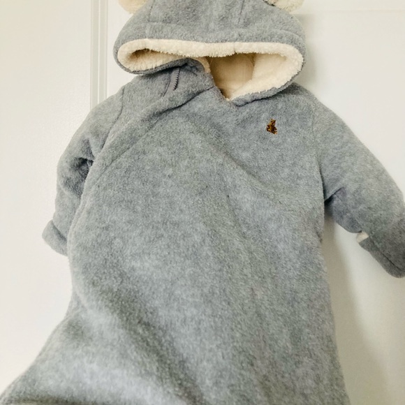 NEW Gap Sherpa Hooded Winter Outerwear for Newborn Baby 0-3 Months - Picture 5 of 9